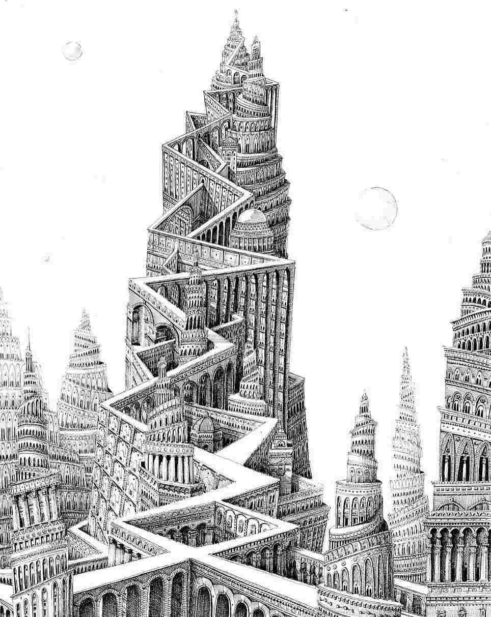 Pen and Ink Cityscapes by Ben Sack