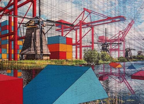 Mary Iverson Geometric Shapes Paintings