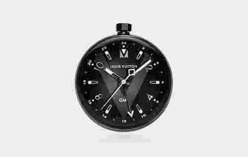 Louis Vuitton Tambour All Black Table Clock