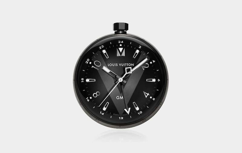 Louis Vuitton Tambour All Black Table Clock