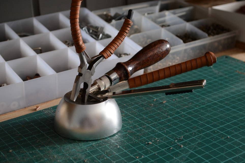 handcrafted leather goods