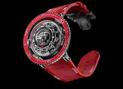 MB&F HM7 Aquapod Platinum Red Watch