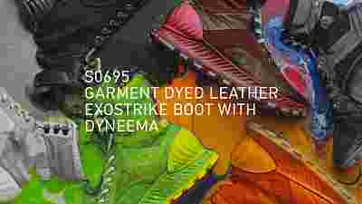 Stone Island Garment Dyed Leather Exostrike Boot with Dyneema