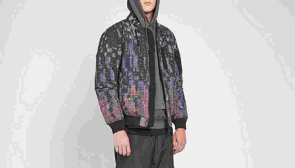 Stone Island Shadow Project DPM Printed Down Wool Bomber Jacket