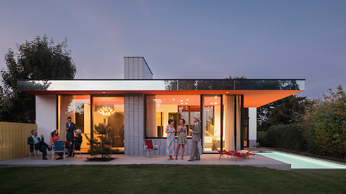 A former artist’s home in Belgium is redesigned with a retro-cool aesthetic