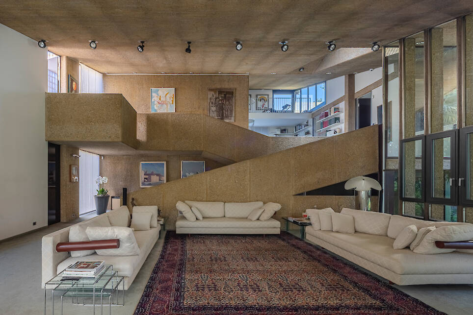 A 1970s Italian brutalist villa outside Milan