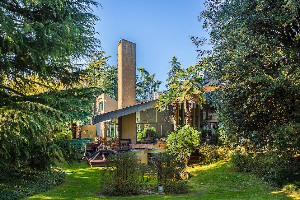 A 1970s Italian brutalist villa outside Milan