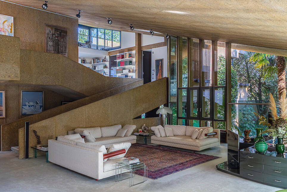 A 1970s Italian brutalist villa outside Milan