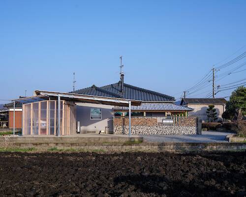 YNAS uses timber-framed canopies to reconnect Japanese home with the outdoors
