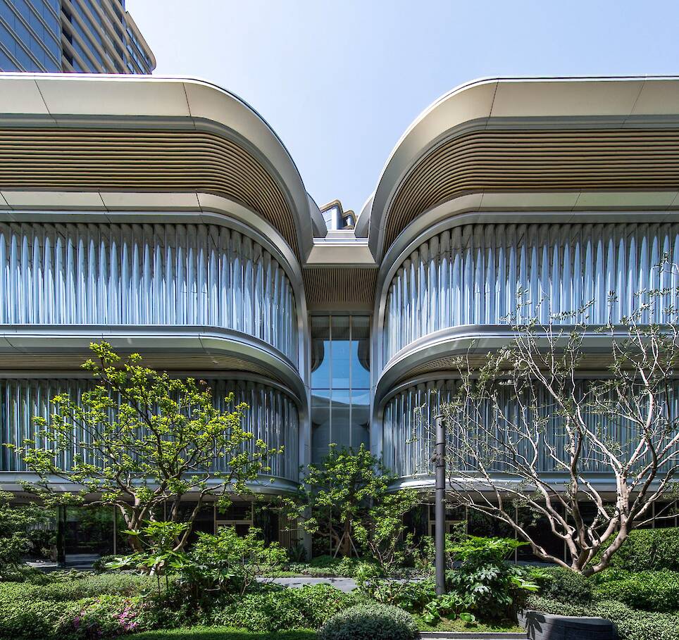 Foster + Partners lines Shanghai art gallery with tubular glass