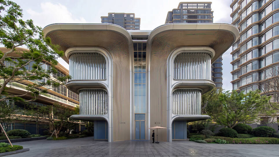Foster + Partners lines Shanghai art gallery with tubular glass