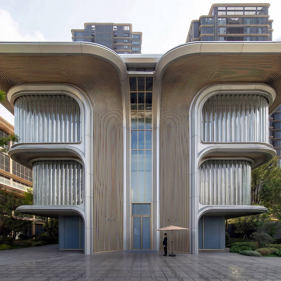 Foster + Partners lines Shanghai art gallery with tubular glass