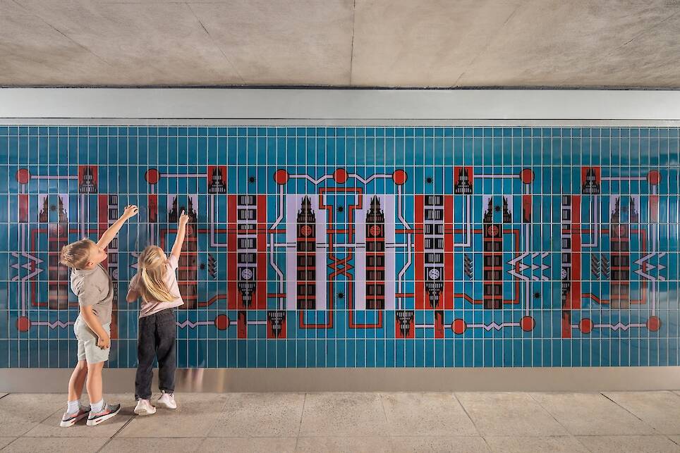 Eight London Underground Restrooms Get Vibrant Refurbs with Illustrated Tiles