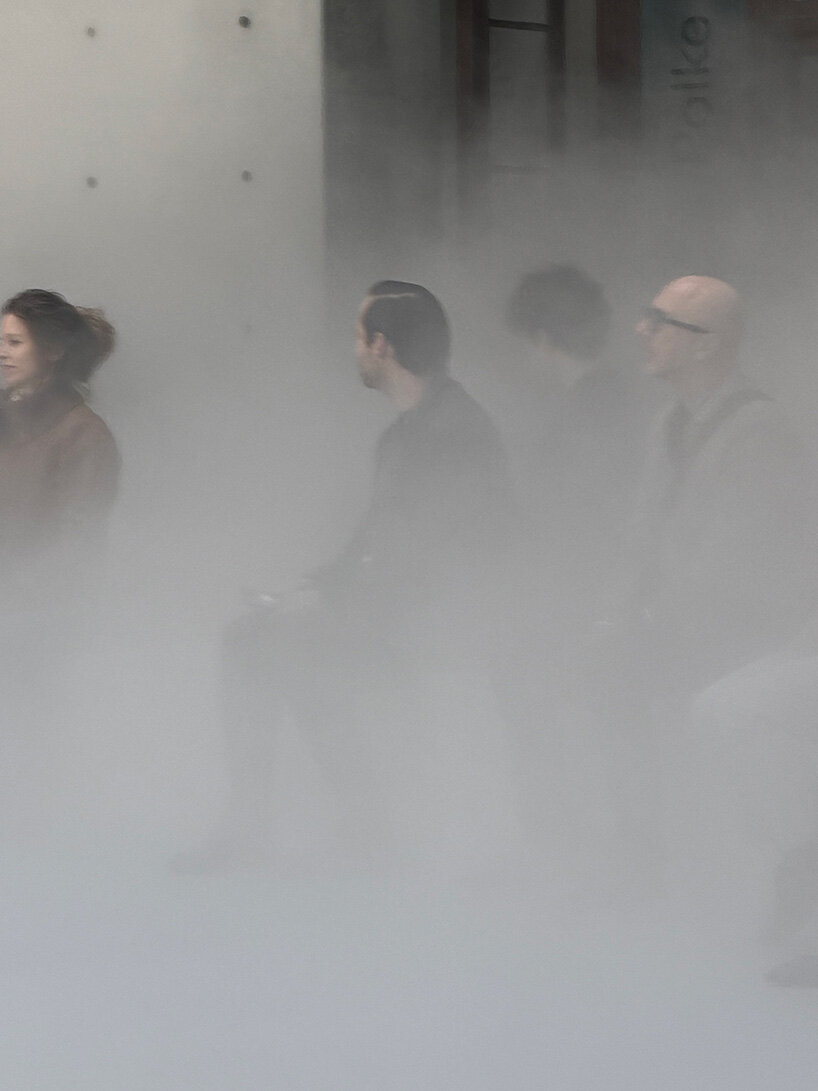 Living fog cloud by fujiko nakaya fills tadao ando’s rotunda at paris’s bourse de commerce