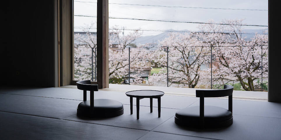 Ouka transforms a century old house into a stayable gallery of Japanese woodcarving craft