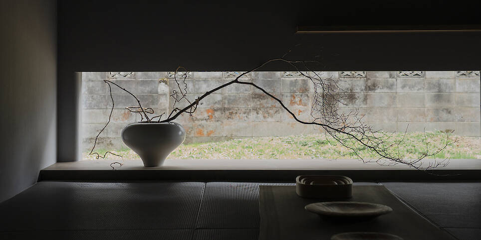 Ouka transforms a century old house into a stayable gallery of Japanese woodcarving craft