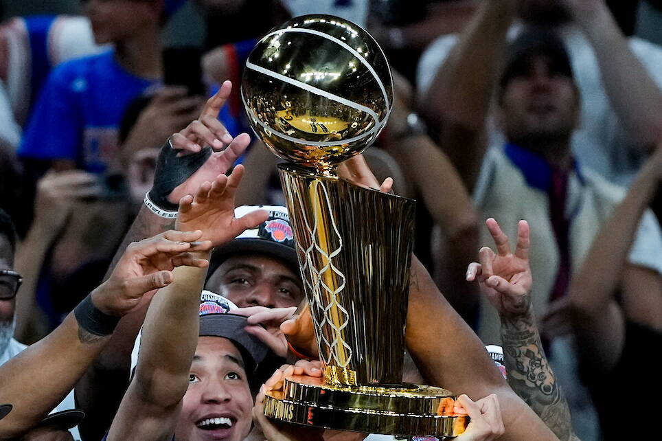 Photos show celebrations after the New York Knicks win first NBA championship since 1973