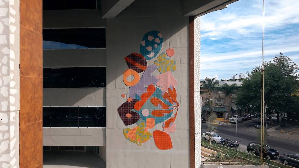 In Guadalajara, a Ceramic Tile Mural Mimics a Sun-Drenched Ecosystem