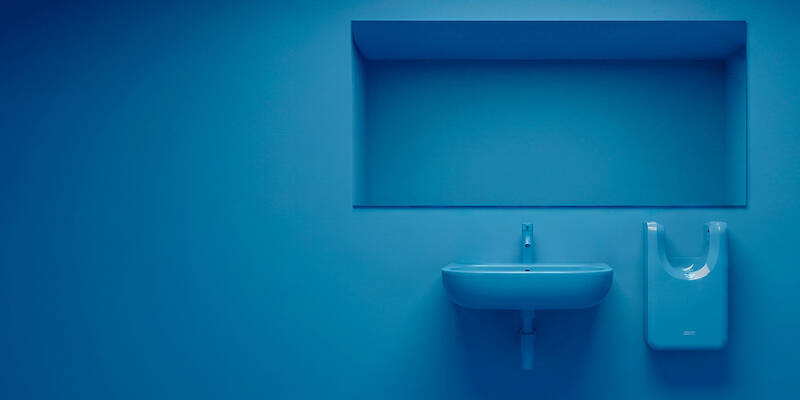 Mediclinics’ u-flow hand dryer merges ergonomics with unlimited color customization