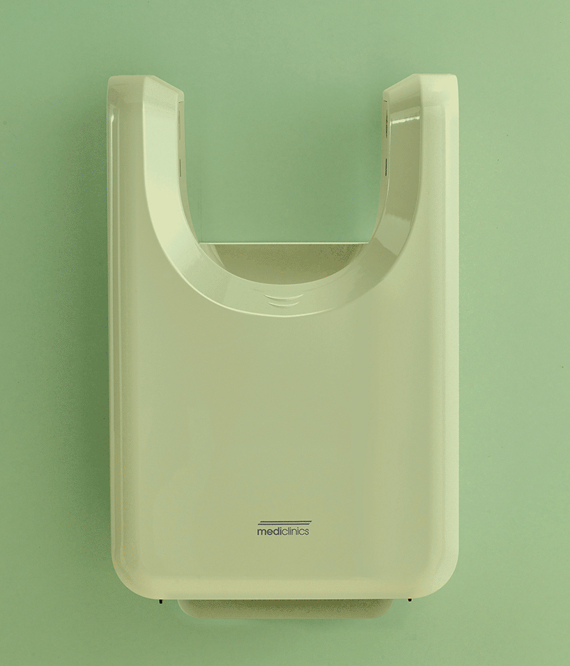 Mediclinics’ u-flow hand dryer merges ergonomics with unlimited color customization