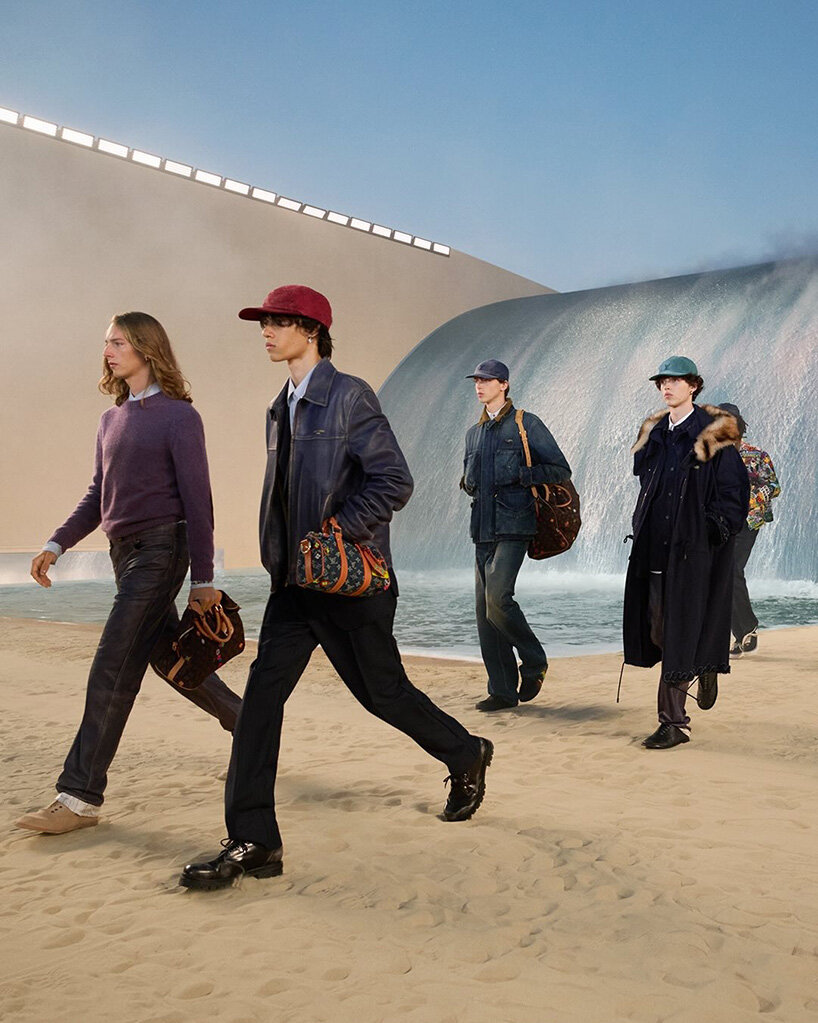 A crashing wave rolls into paris as pharrell turns louis vuitton’s runway into a coastline
