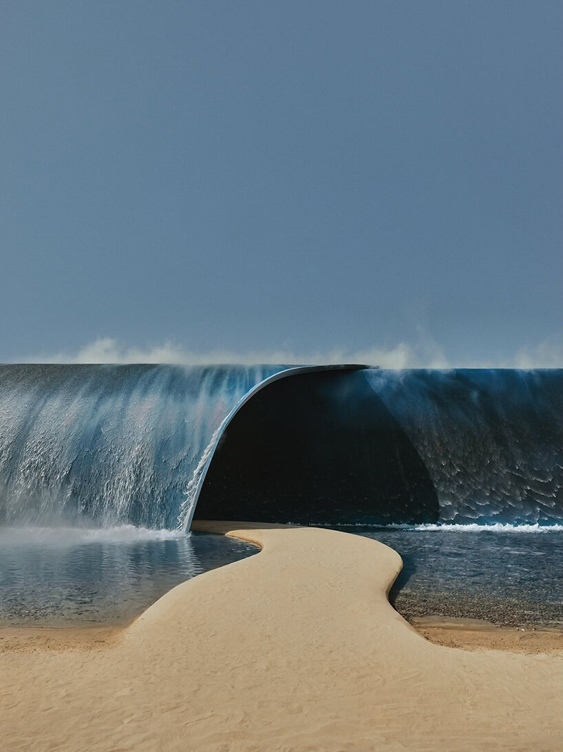 A crashing wave rolls into paris as pharrell turns louis vuitton’s runway into a coastline