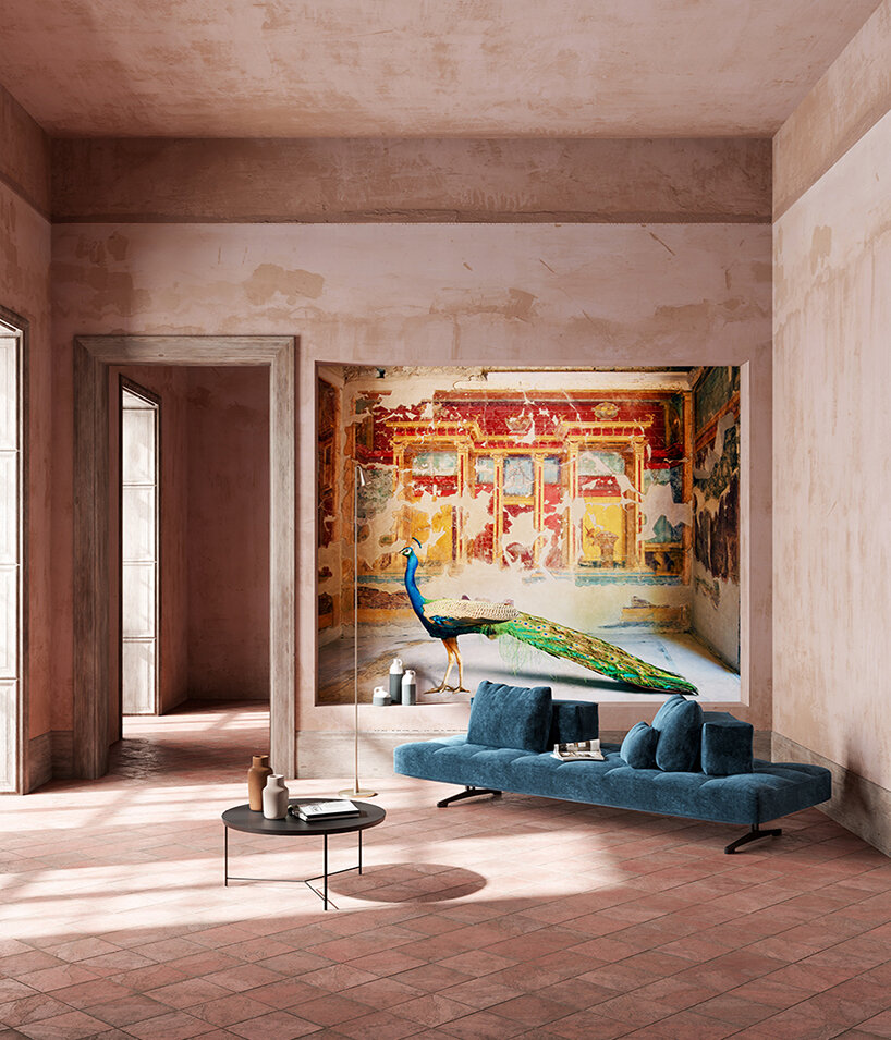 Exotic and painterly vistas unfold across inkiostro bianco’s fine art wallpapers