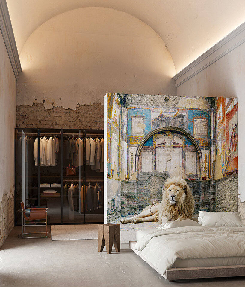 Exotic and painterly vistas unfold across inkiostro bianco’s fine art wallpapers