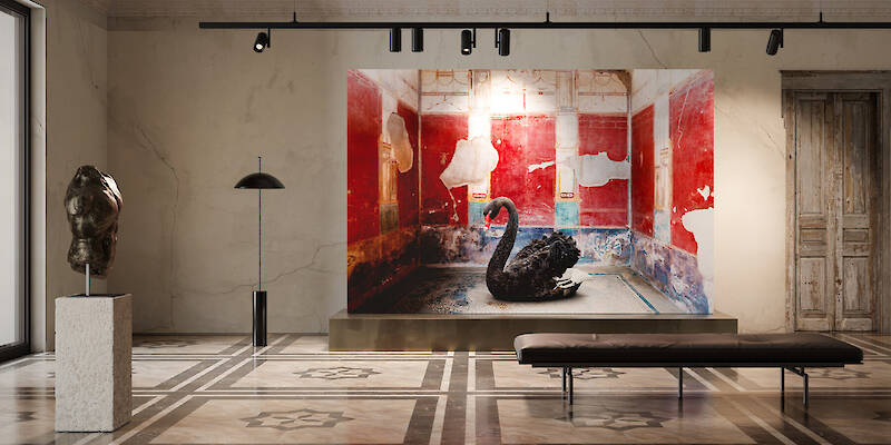 Exotic and painterly vistas unfold across inkiostro bianco’s fine art wallpapers