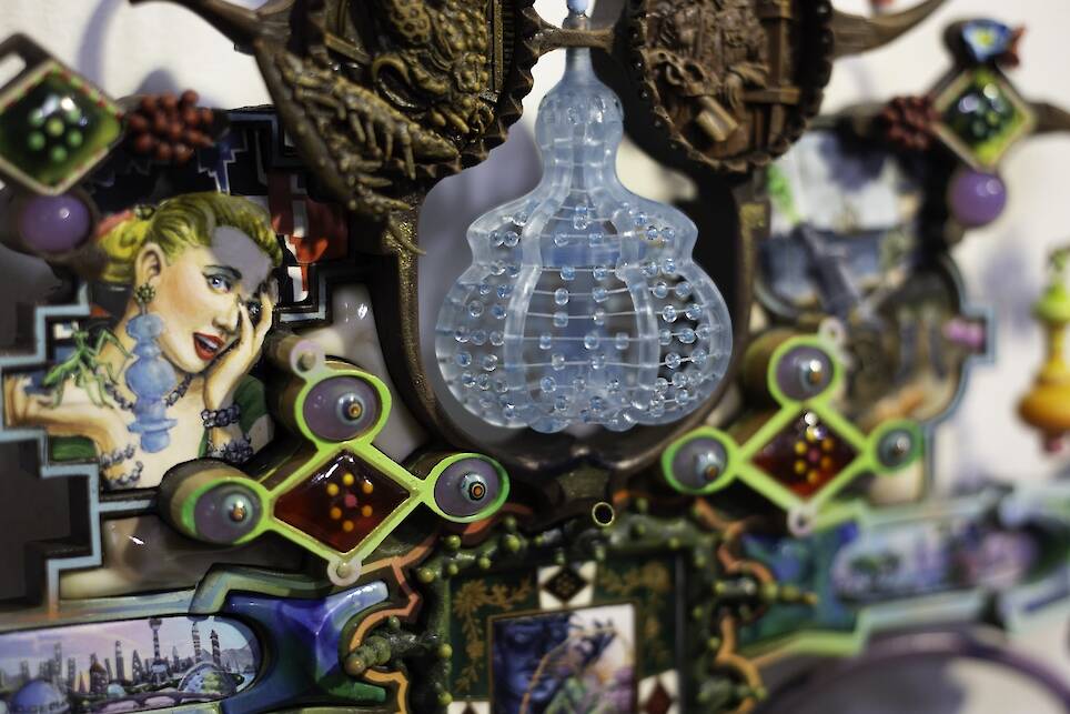 A Visual Cacophony of People, Places, and Things Fill Chris Millar’s Mixed-Media Paintings