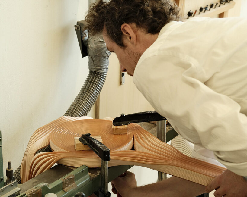 Hand-bent after 3D printing, oberdoerfer & krebs’ seating rethinks digital fabrication