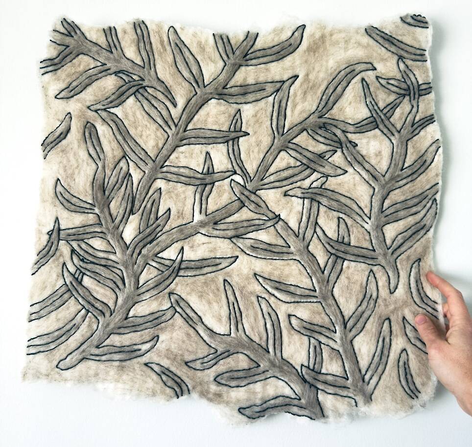 Animals and Ornament Emerge from Felted Wool in Holly Guertin’s Textiles