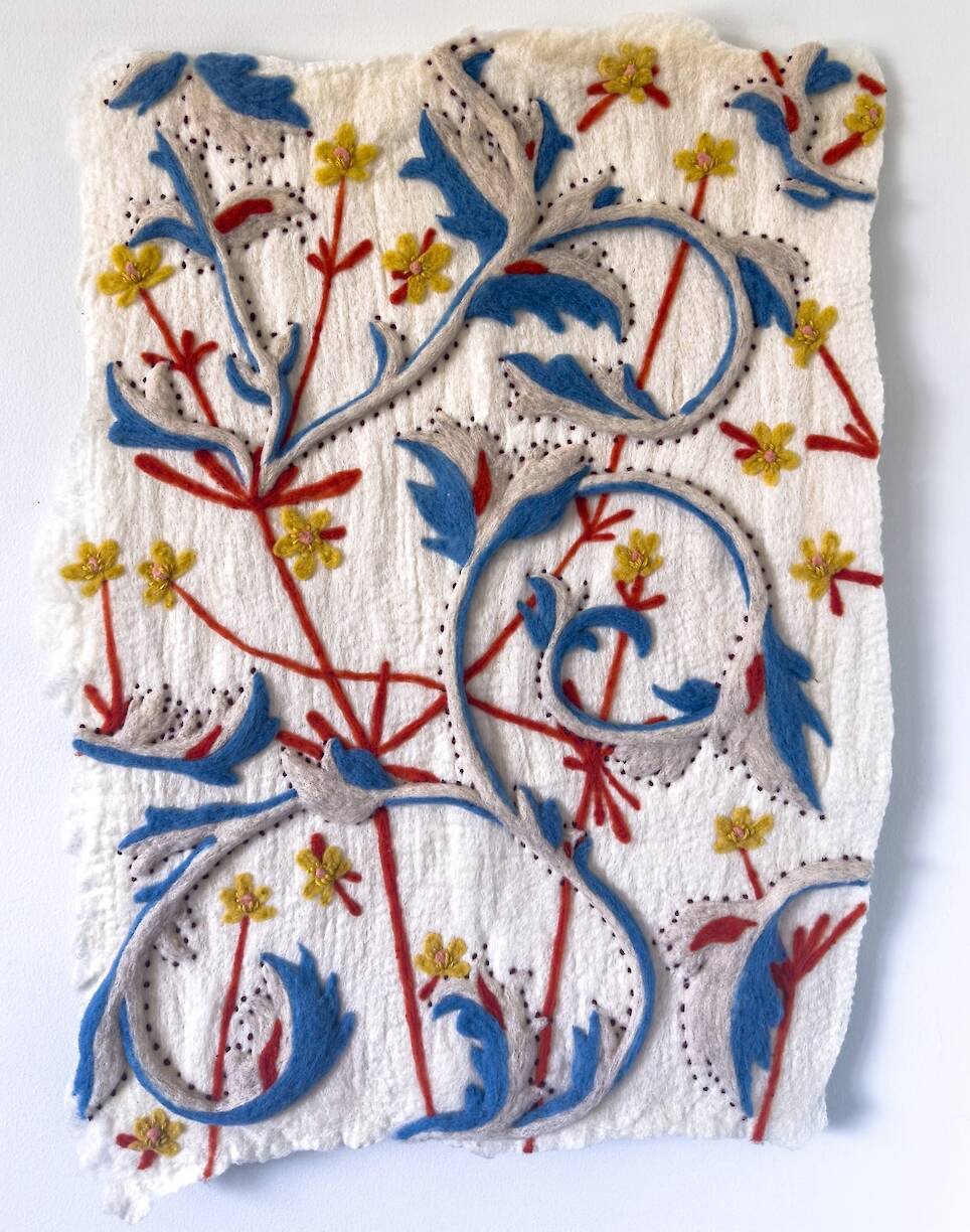 Animals and Ornament Emerge from Felted Wool in Holly Guertin’s Textiles