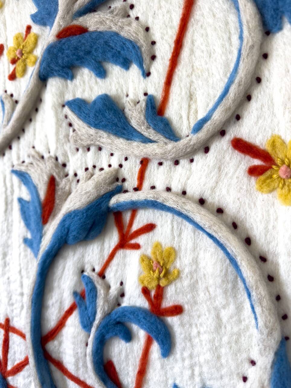 Animals and Ornament Emerge from Felted Wool in Holly Guertin’s Textiles
