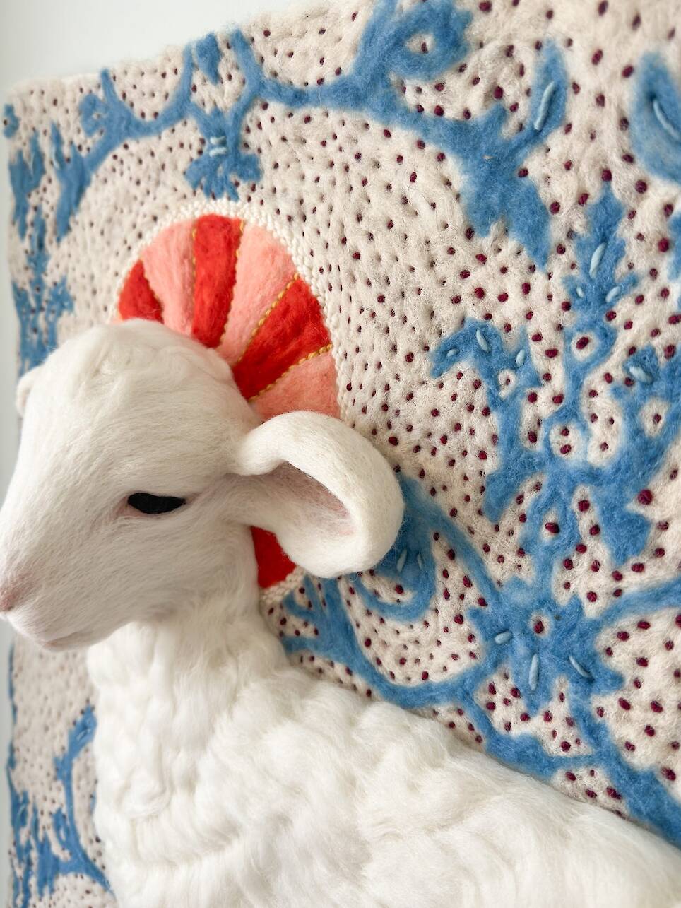 Animals and Ornament Emerge from Felted Wool in Holly Guertin’s Textiles