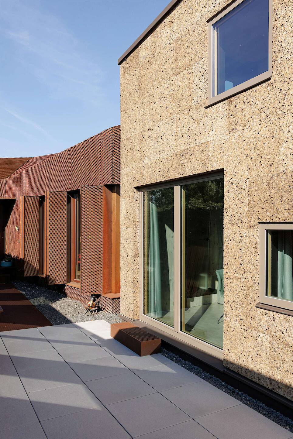 The Cork Facade Isn’t the Only Quirk of This Home Extension in Germany