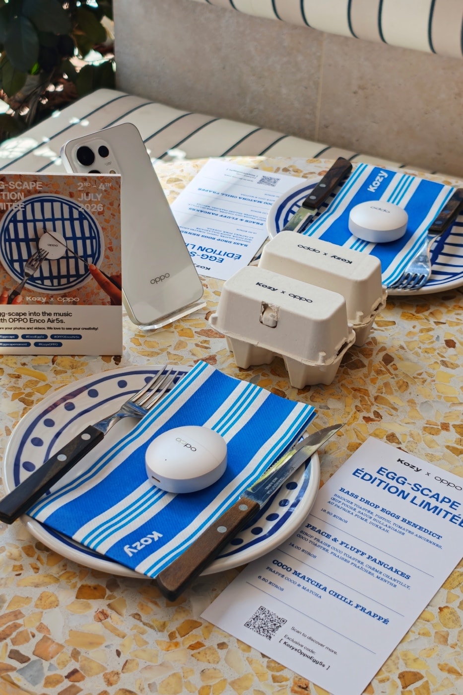 Parisians "Egg-Scape" Into Music With Kozy Café x OPPO Enco Air5s Brunch Collab