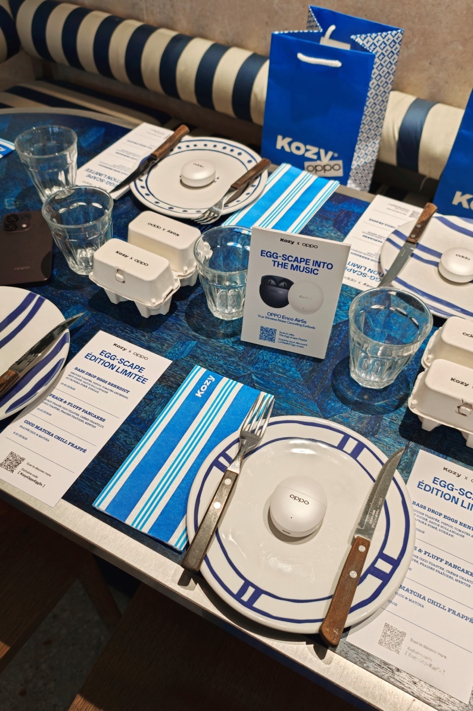 Parisians "Egg-Scape" Into Music With Kozy Café x OPPO Enco Air5s Brunch Collab
