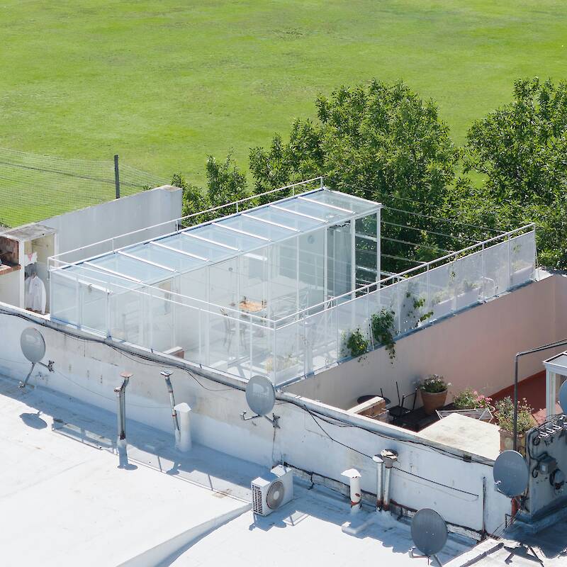 A Rooftop Glass Box Is the Crown Jewel of This Office Turned Home in Buenos Aires