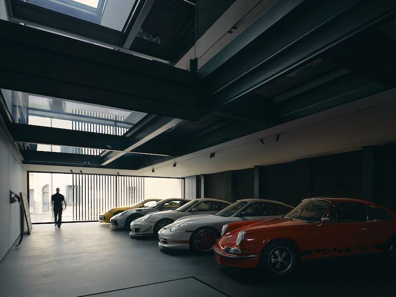 Alessandro Isola Studio creates a unique space for a client with a passion for Porsches
