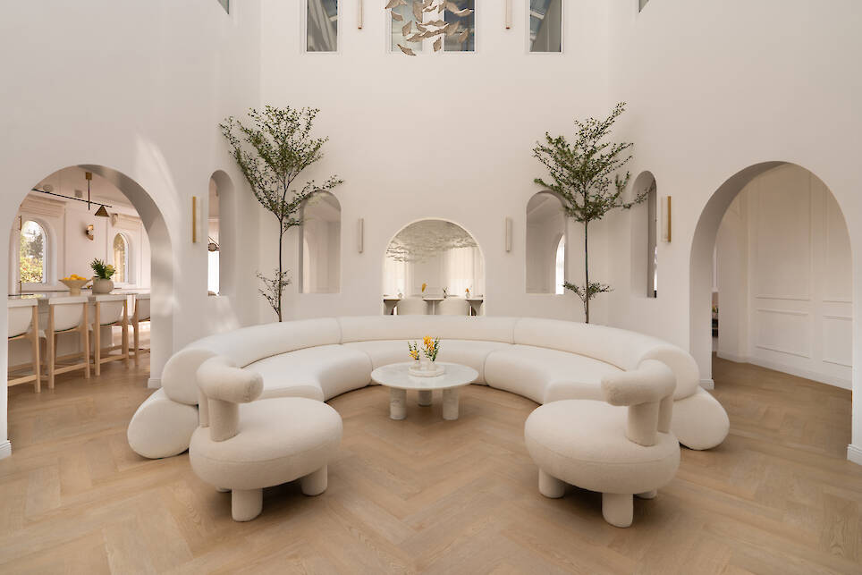 The White Arcade, a villa in Dubai, by D'Ora Tokai Designs