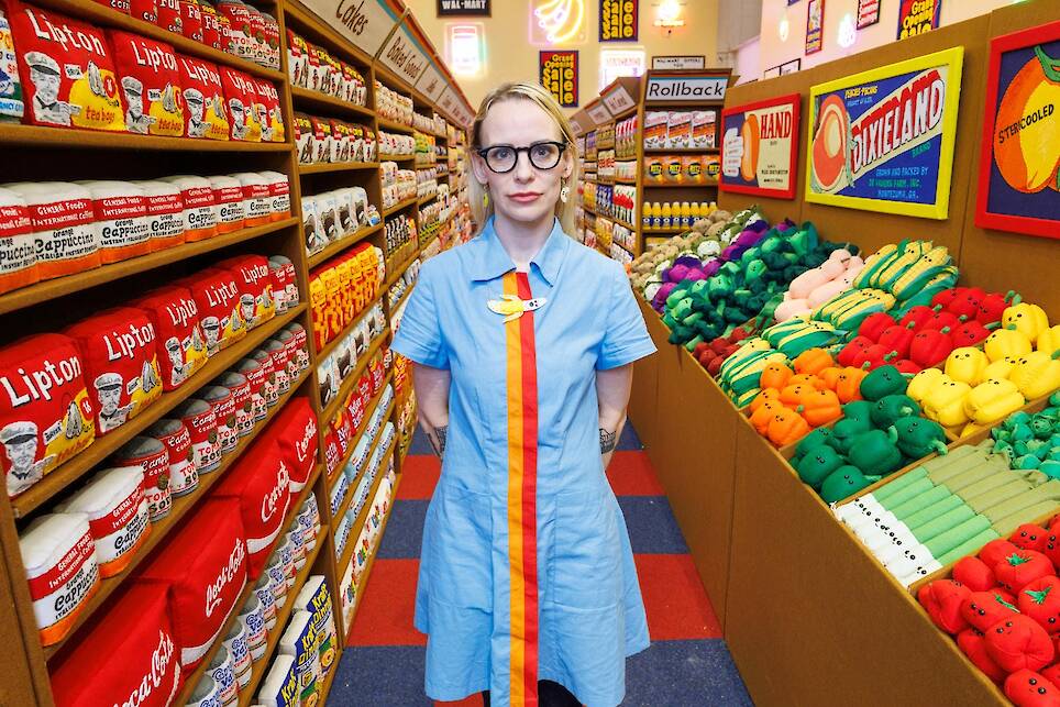 Lucy Sparrow at ‘The Beginning of Convenience.’