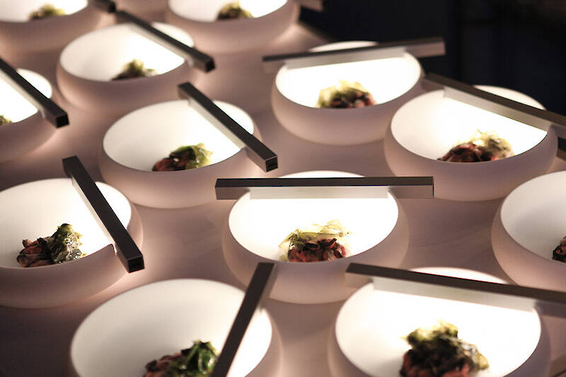 Habits design transforms dining into a synchronized light performance