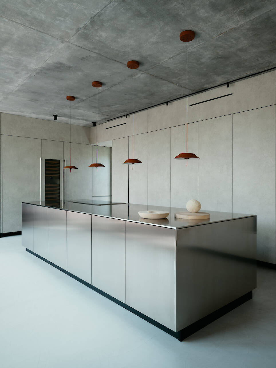 Miami house by studiokp2, a minimalist concrete building with clean surfaces and monumental volumes