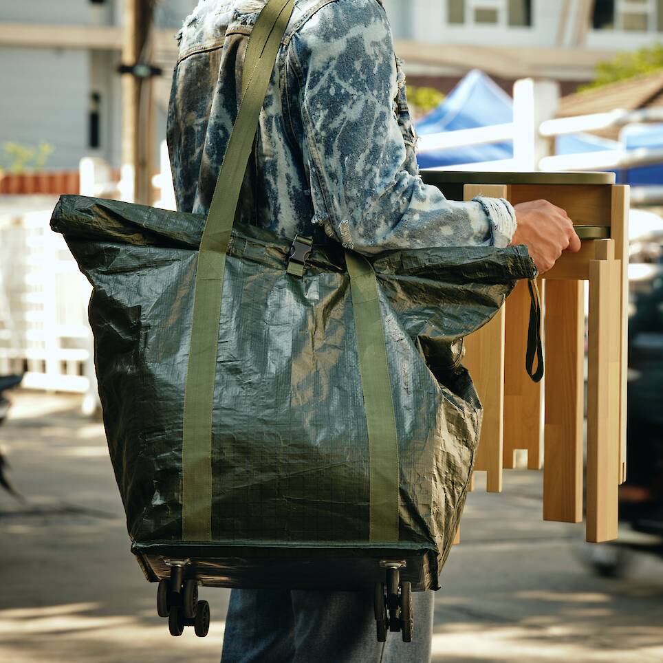 <p>The wheeled bag</p>