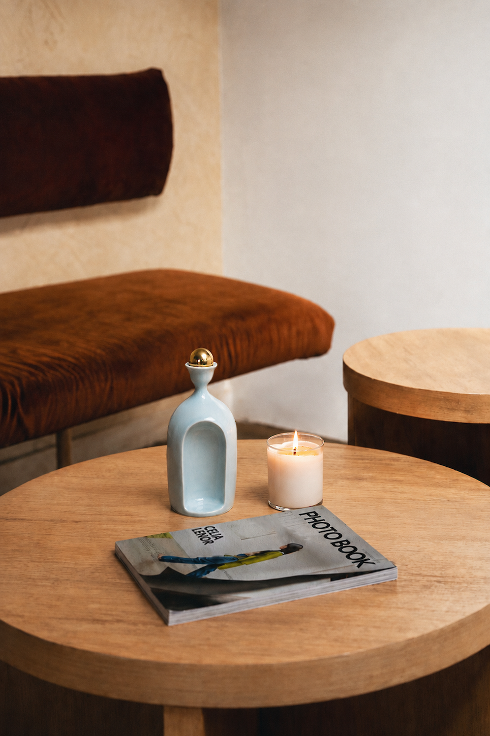 <p> Michelle Wen's Large Blue Altar Cremation Urn</p>