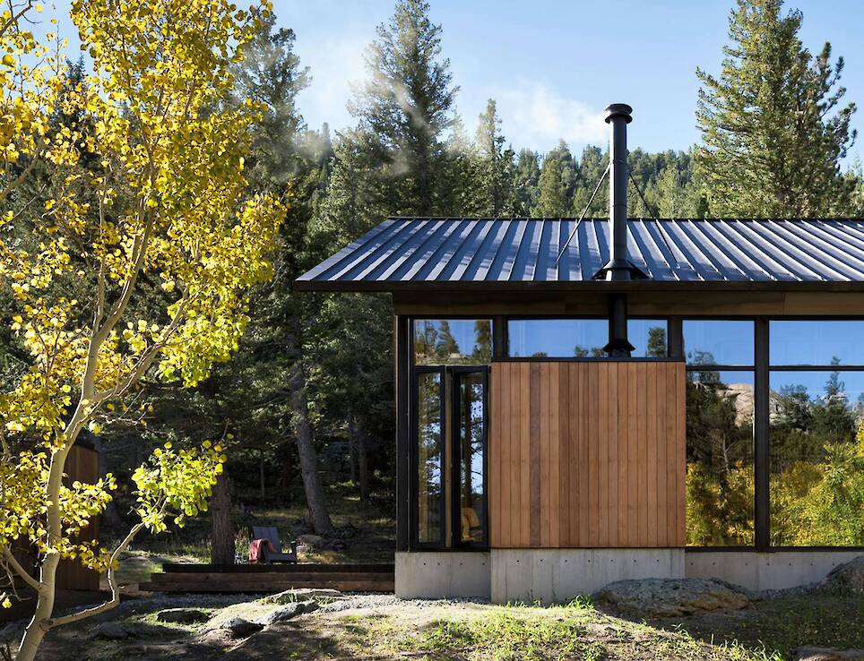 The Roof Also Forms a Wall at This Soaring Colorado Cabin - Photo 2 of 17 -