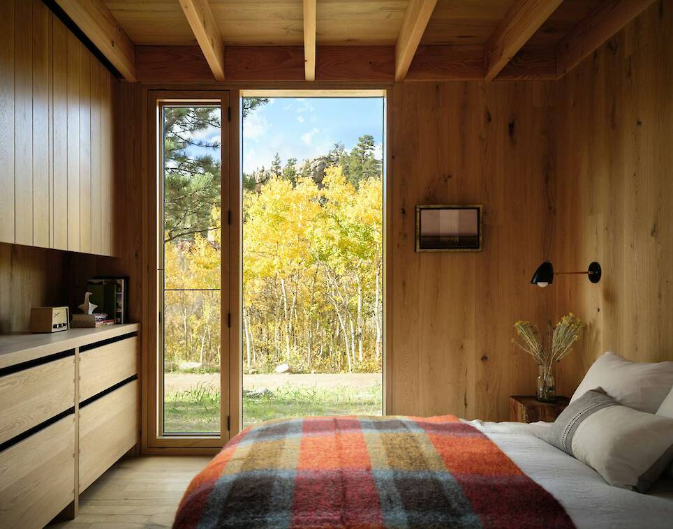 The Roof Also Forms a Wall at This Soaring Colorado Cabin - Photo 15 of 17 -