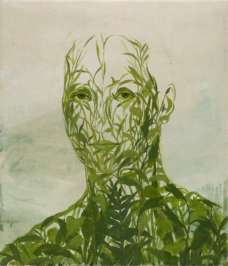 Lush Foliage Permeates Xanthe Burdett’s Delicate Portraiture