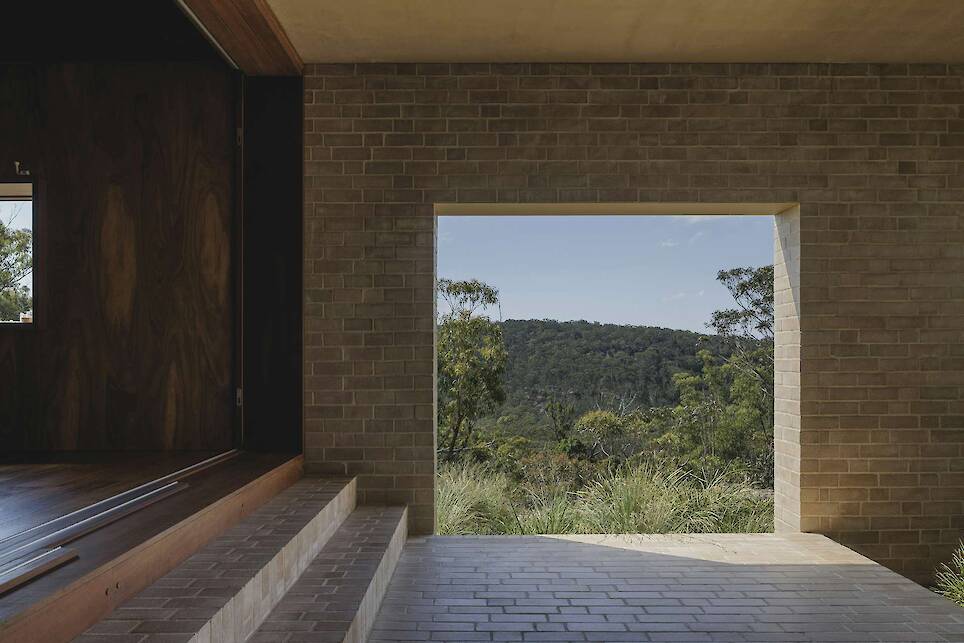At an Australian Home Built Into a Cliff, You Enter Via the Footbridge - Photo 4 of 12 -